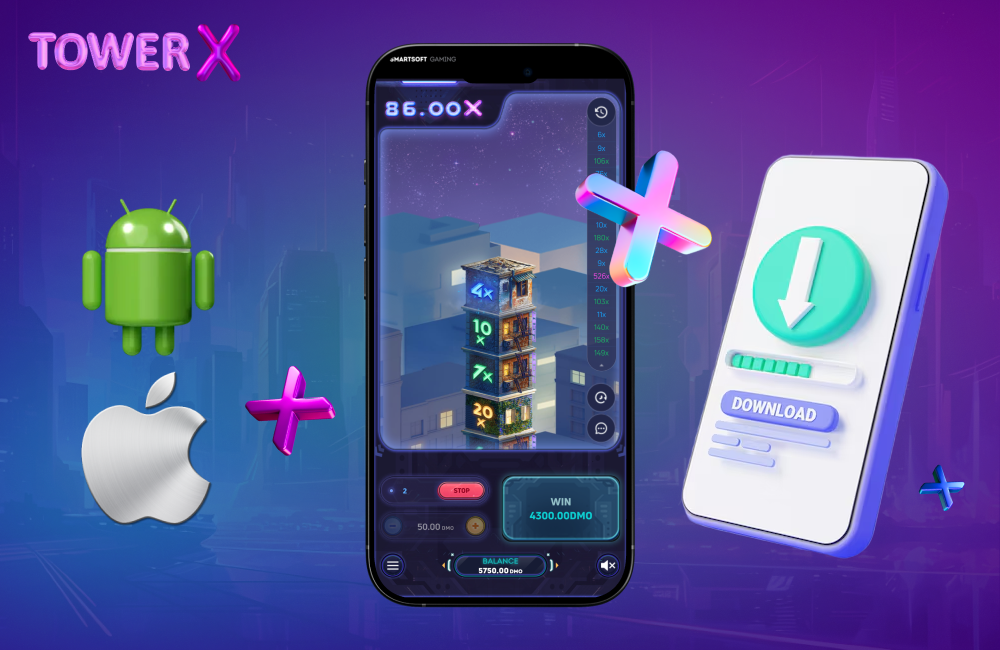 The free Tower X Game is available for download on mobile devices and PC for Indian players