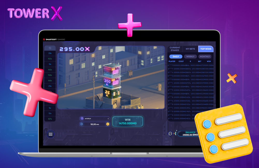 Tower X Game Free is a high volatility crash game available on PC and mobile devices