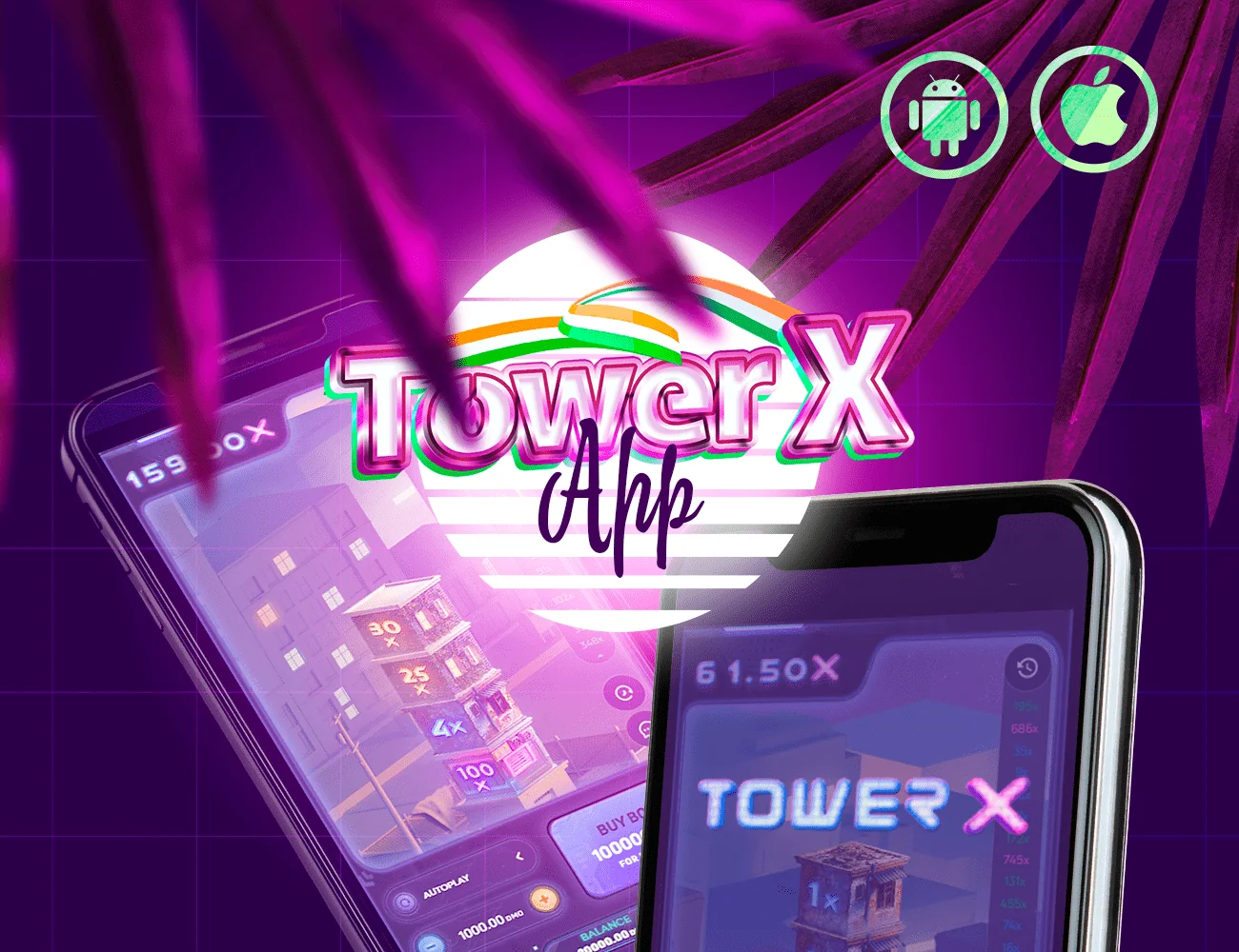 Play the popular Tower X game on your Android or iOS device