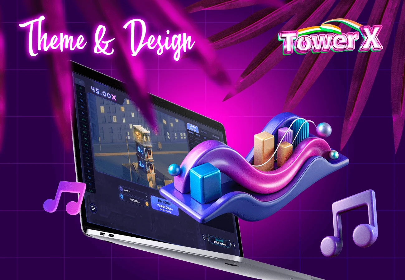 Tower X game has bright graphics and great music